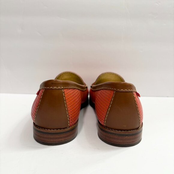 Marc Joseph New York Women's Pink and Brown Loafers - Picture 7 of 8